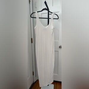 naked wardrobe White Sleeveless Maxi Dress NWT